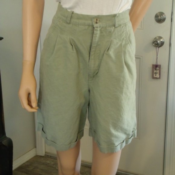 Sz. 5/6 Chirstopher & Banks Olive Green Shorts - Picture 1 of 4